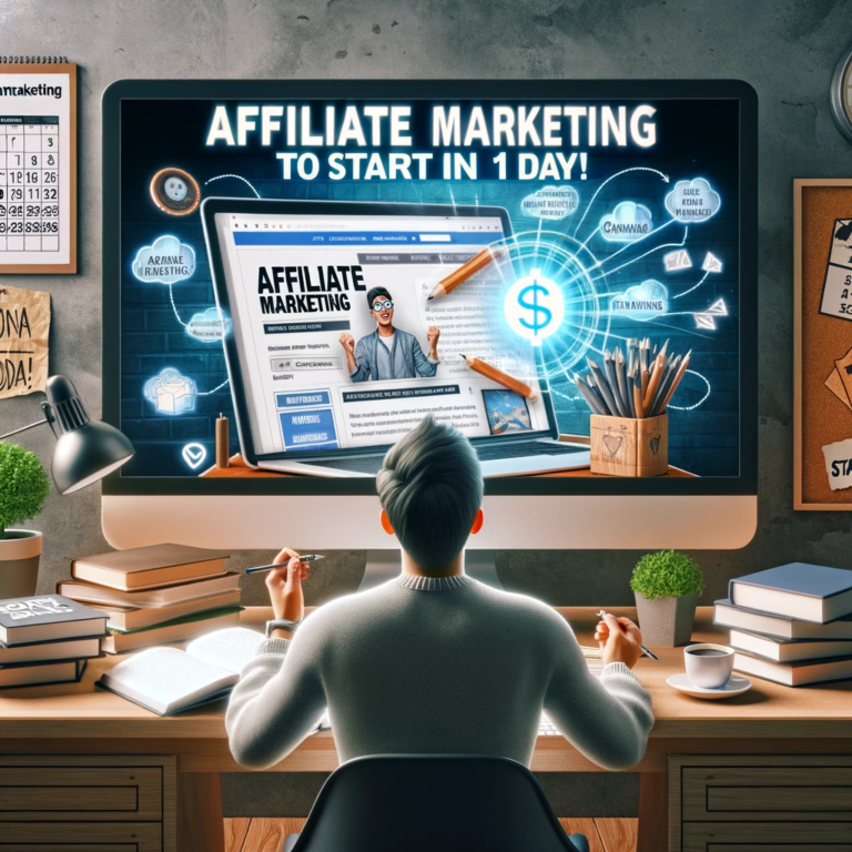 Beginner Affiliate Marketing to Start in 1 Day